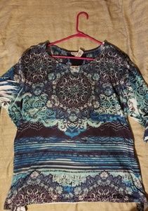 ☆ Beautfiul polyester 3/4 sleeve womans top ☆